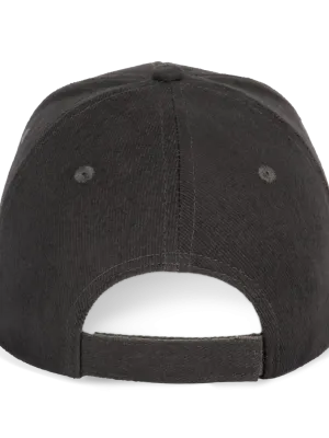 Baseball 6-panel cap with sandwich peak – Dark Grey / Light Grey