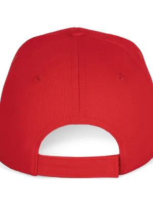 Baseball 6-panel cap with sandwich peak – RED / WHITE