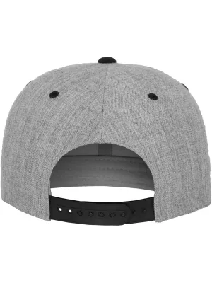 Casquette Classic snapback bicolore – Heather Grey / Black