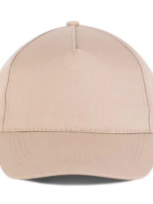 Gorra de algodón - 5 paneles – Beige