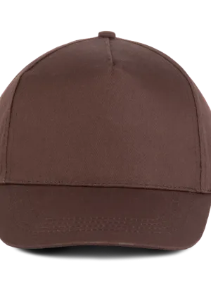 Gorra de algodón - 5 paneles – Chocolate