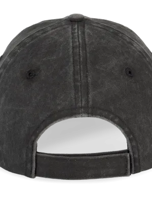 Gorra ecorresponsable desgastada unisex – Washed black
