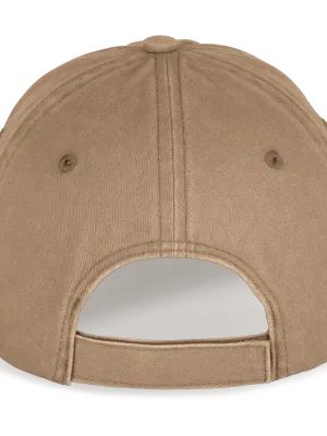 Gorra ecorresponsable desgastada unisex – Washed Dark Camel