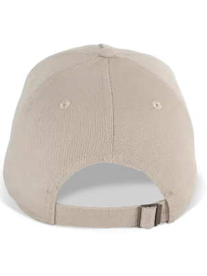 Gorra de algodón ecológico de 5 paneles - K-up Gold Label – Beige