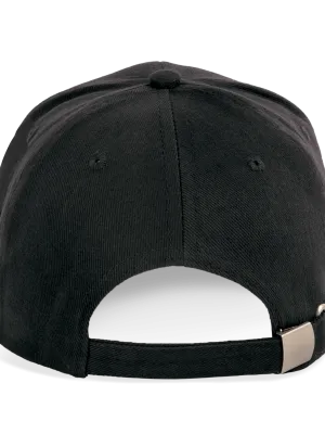 6 panel cap in organic cotton – Black