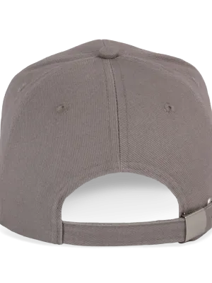 6 panel cap in organic cotton – Metal Grey