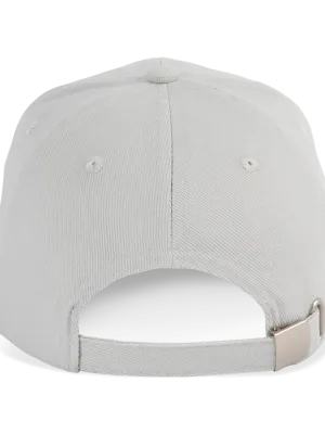 6 panel cap in organic cotton – Snow Grey