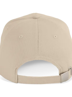 6 panel cap in organic cotton – Wet Sand