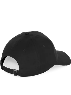 Gorra de algodón reciclado - 6 paneles – Black