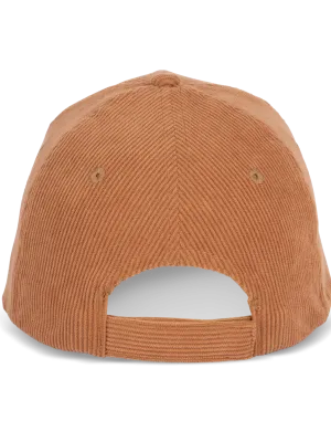 6-panel velvet cap – Moka