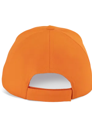 Kids' cotton cap - 5 panels – Orange
