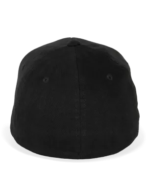 Flexfit brushed cotton cap - 6 panels – Black