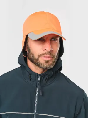 Gorra de invierno fluorescente de 6 paneles
