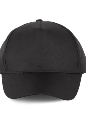 Polyester cap - 5 panels – Black