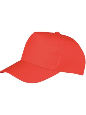 Kids’ 5-panel recycled cap – Red