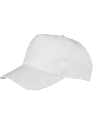 Kids’ 5-panel recycled cap – White