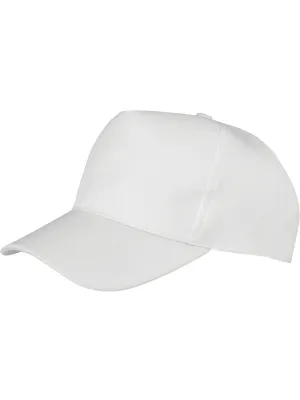 Gorra reciclada 5 paneles – White