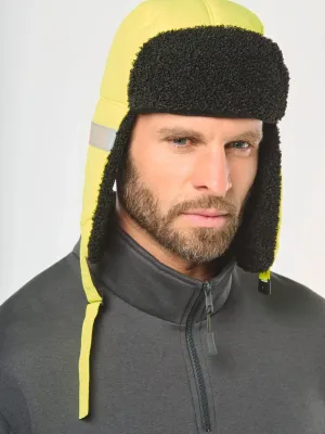 Padded cap with ear flaps