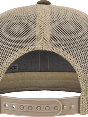 Gorra retro trucker bicolor – Mossgreen / Khaki