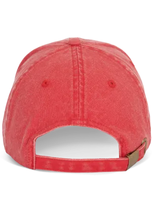 Vintage-style cap – Washed red