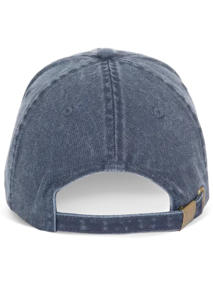Vintage-style cap – Washed River Blue