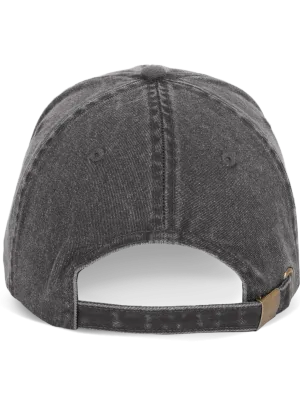 Vintage-style cap – Washed Smoky Black