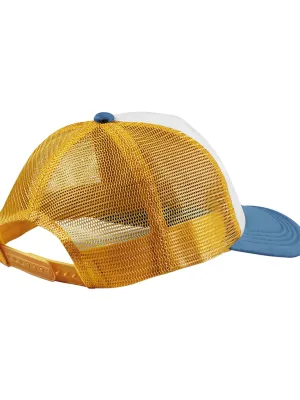 Multicolour 5-panel trucker cap – Sunflower / Heritage blue