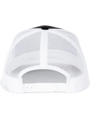 Gorra Trucker modelo retro - 6 paneles – Black / White