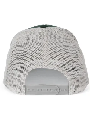 Gorra Trucker modelo retro - 6 paneles – Forest Green / Light Grey