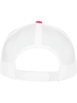 Two-tone retro trucker cap – RED / WHITE