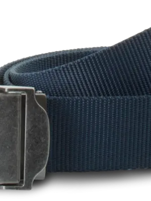 Cinturón con hebilla de metal – Navy / Old Silver