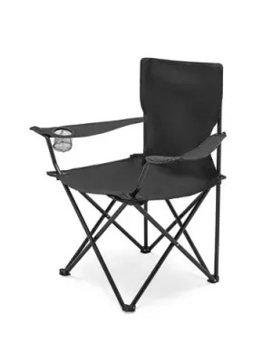 THRONE. Chaise pliante en 600D – Noir