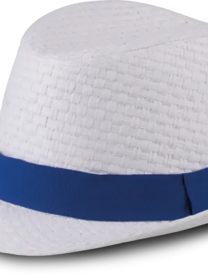 Chapeau de paille style Panama rétro – White