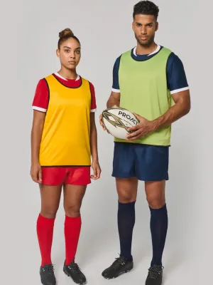 Chasuble de rugby réversible unisexe