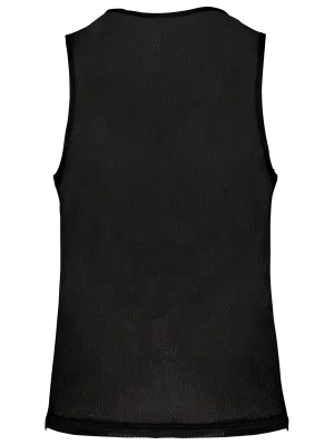 Multi-sports light mesh bib – Black