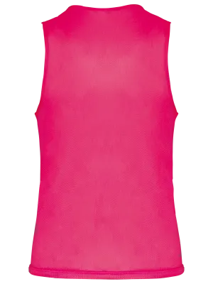 Multi-sports light mesh bib – Fluorescent Pink