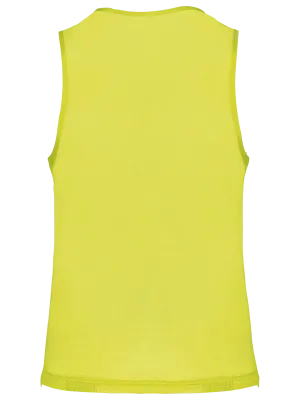 Multi-sports light mesh bib – Fluorescent Yellow