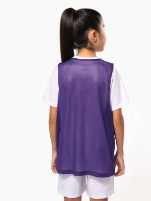 Kids' lightweight mesh multisport bib