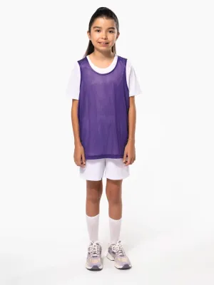 Kids' lightweight mesh multisport bib