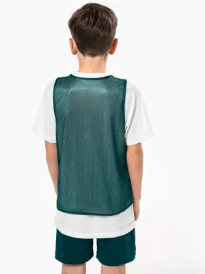 Kids' multi-sports reversible bib
