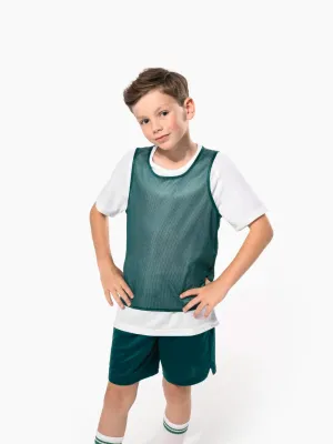 Kids' multi-sports reversible bib