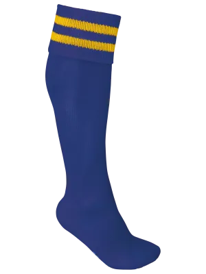 Calcetines deportivos de rayas unisex – Dark royal blue/Sporty yellow