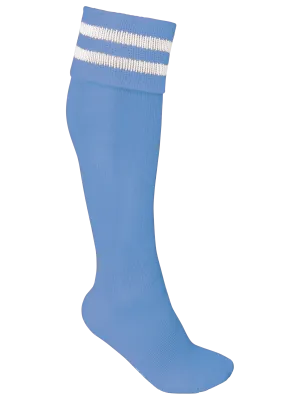 Calcetines deportivos de rayas unisex – Sporty Sky Blue / White