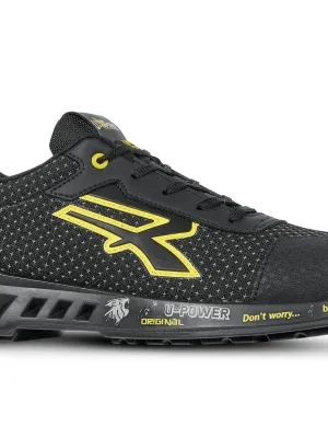 Matt safety shoes – Black / Yellow