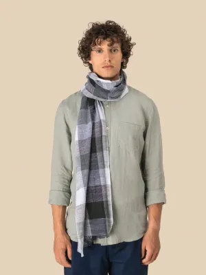 Fular de cuadros unisex