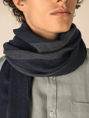 Fular de rayas unisex