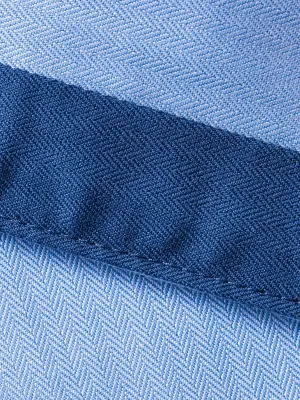 Long-sleeved Herringbone Shirt