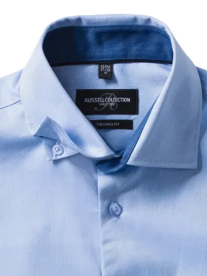 Long-sleeved Herringbone Shirt