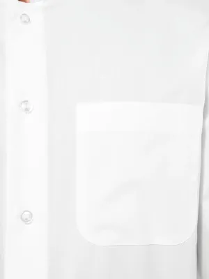 Camisa de cuello mao de manga larga