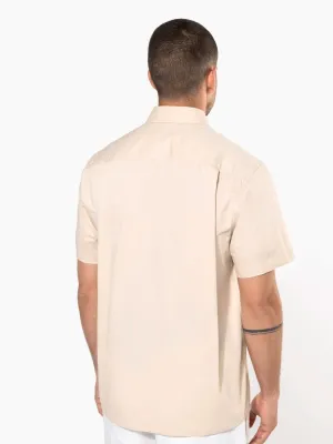 Camisa de algodón de manga corta Ariana III de hombre